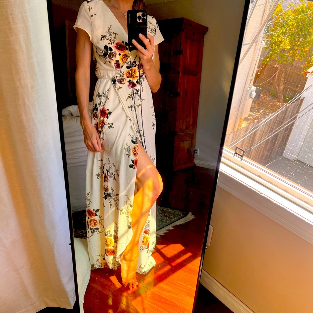 Wrap around summer dress